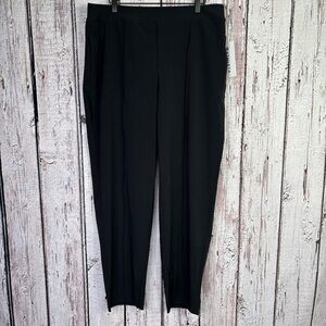 🏷️NWT Athleta Brooklyn Heights Pant Size Large Black High Rise Tapered Leg SZ 16
